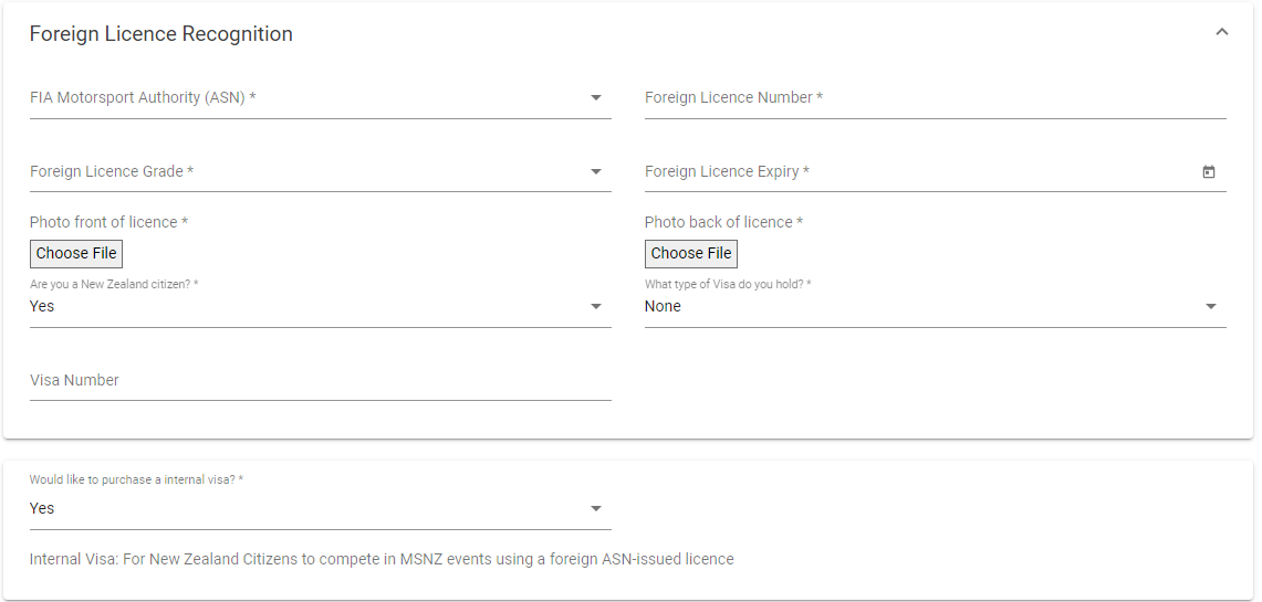MSNZ Licences Competition Licence Sporty Online Support Centre