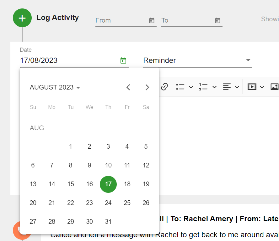Timeline - Log Activity - Reminder Date.png