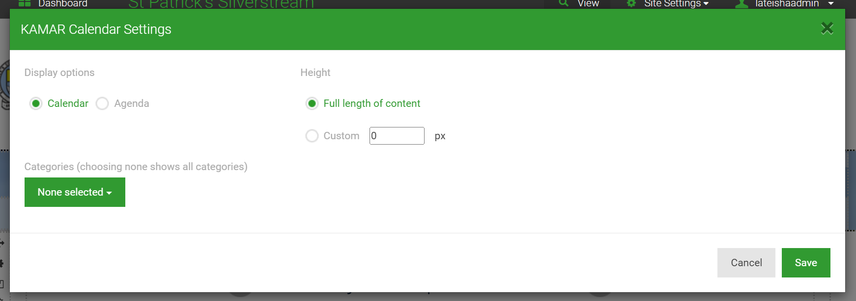 kamar widget settings.png