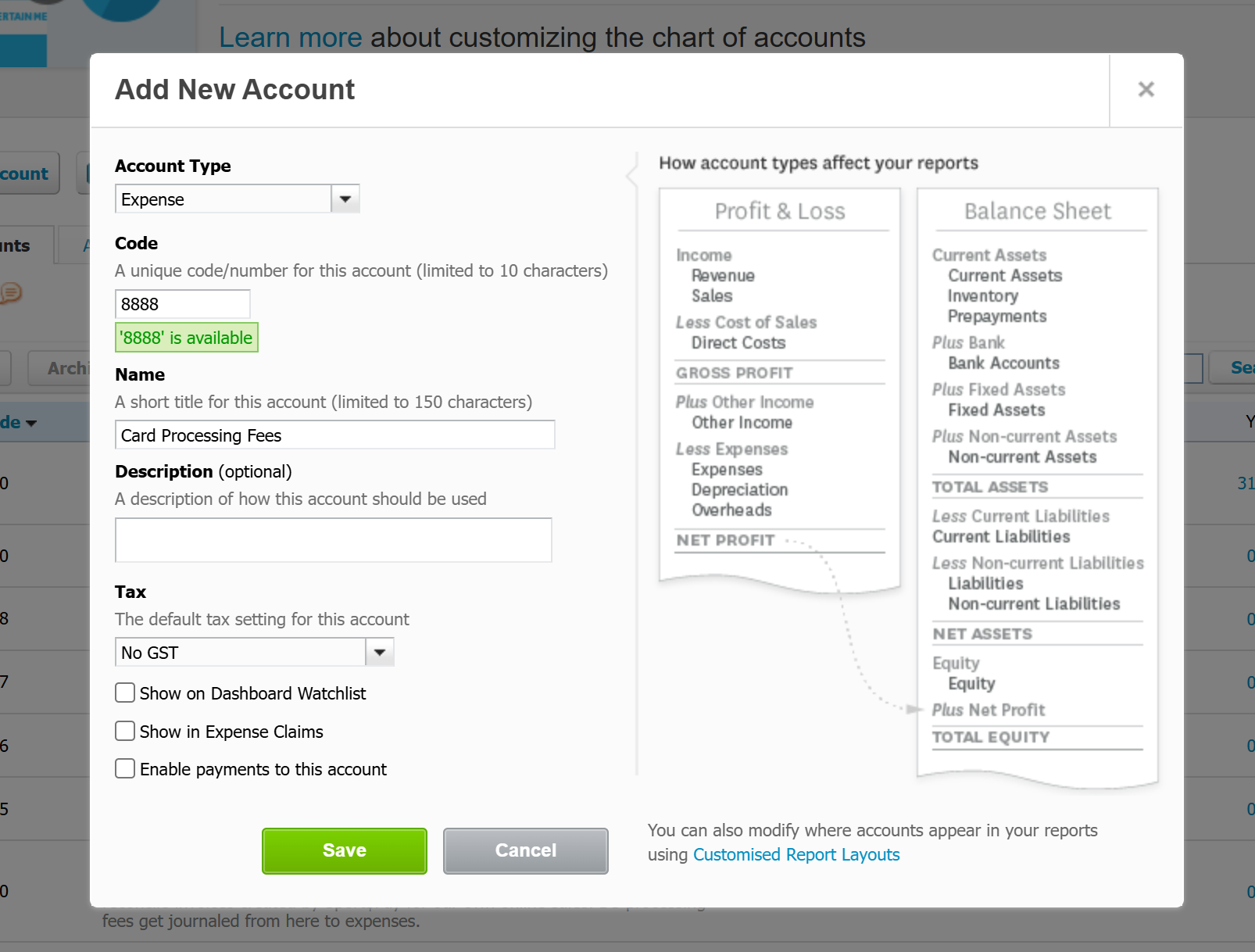 Xero Account Card Processing Fee.png