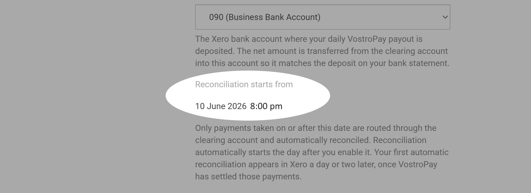 VostroPay Settlement Reconciliation - Sporty Settings once enabled timing period.png